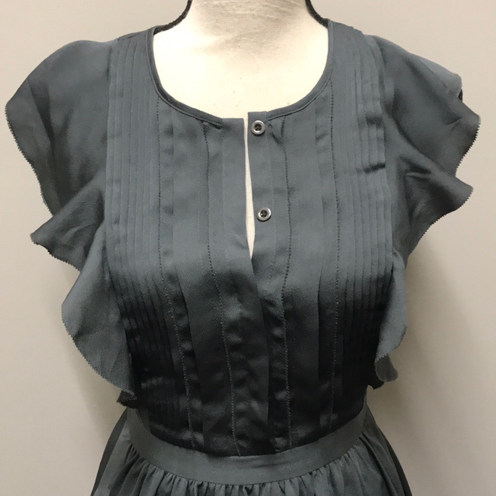 NWT Grey silk dress- Banana Republic - Picture 2 of 5